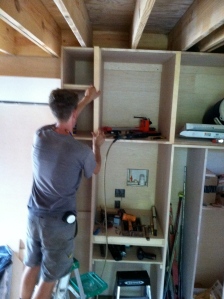 Building the downstairs closet